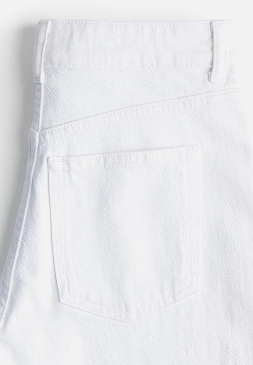 H&M - Wide high jeans - white