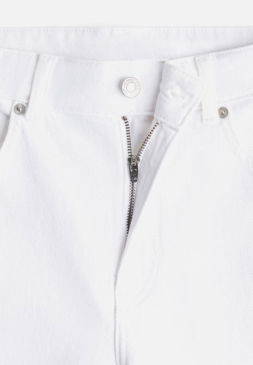 H&M - Wide high jeans - white