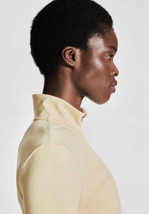H&M - Zip-through sports jacket with softmove™ - light yellow