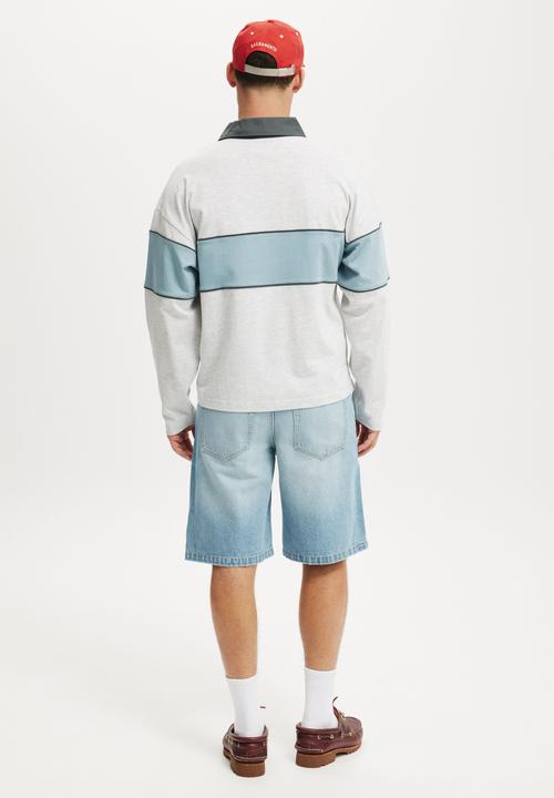 Cotton On - Baggy Denim Short - Cassette Blue