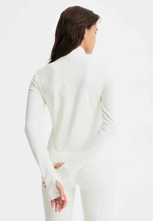 H&M - Zip-through sports jacket with softmove™ - cream