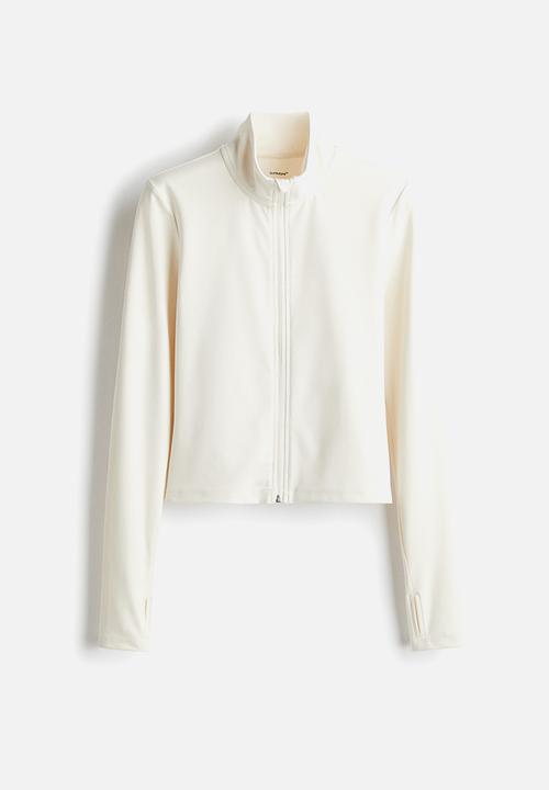 H&M - Zip-through sports jacket with softmove™ - cream
