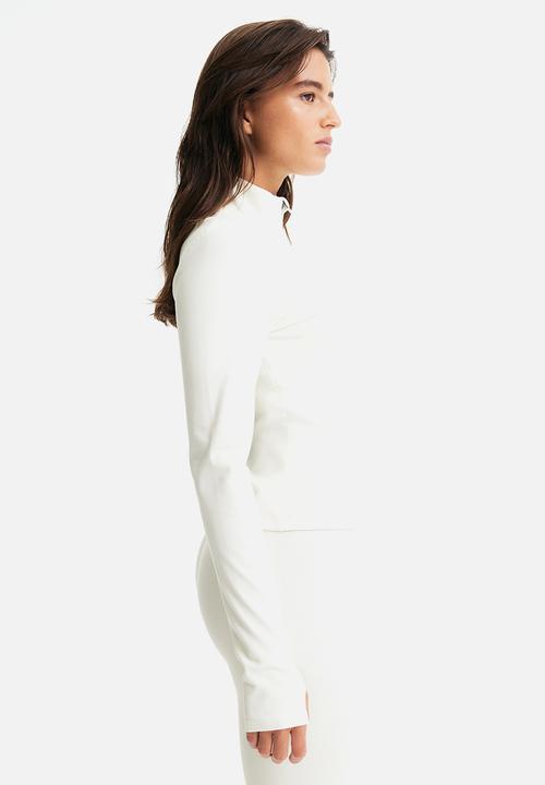 H&M - Zip-through sports jacket with softmove™ - cream
