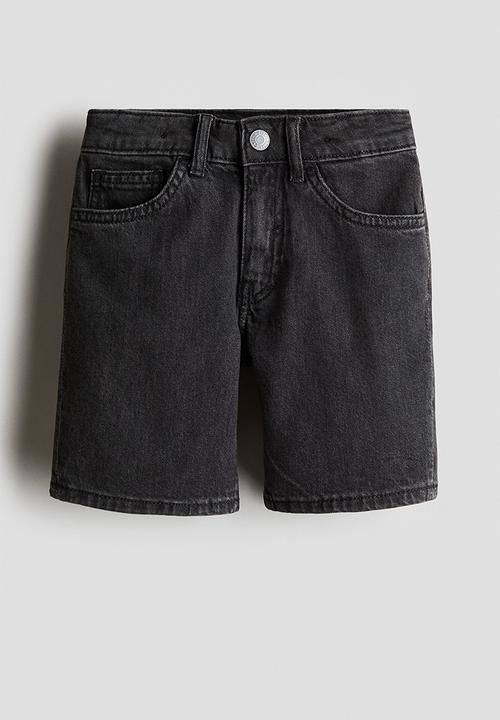 H&M - Denim shorts - black