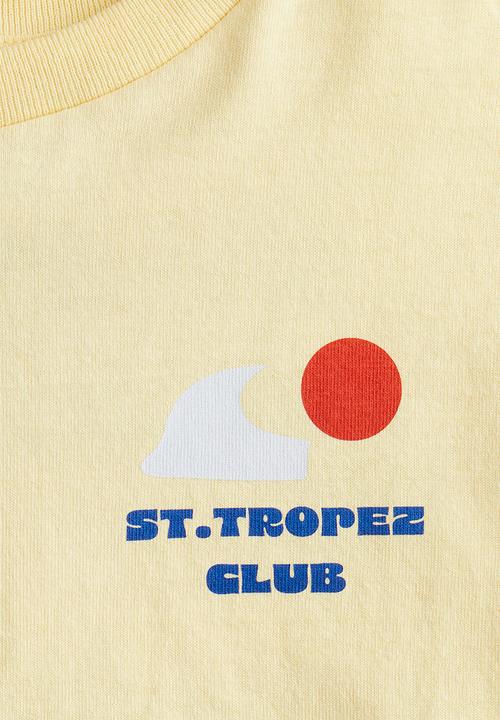 H&M - Printed T-shirt - yellow st. tropez club 