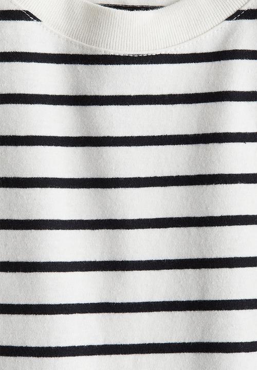 H&M - Long-sleeved T-shirt - white striped
