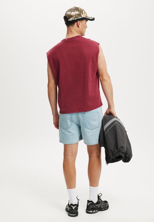 Cotton On - Denim Short Short - Sports Blue