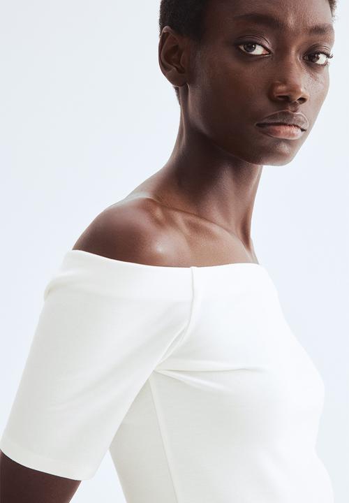 H&M - Off-the-shoulder top - white