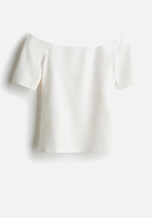 H&M - Off-the-shoulder top - white