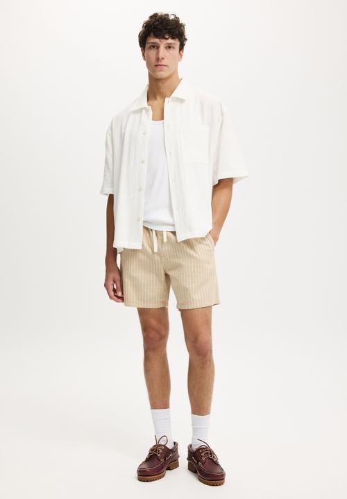 Cotton On - Easy Short - Gravel Stripe