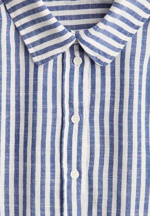 H&M - Cotton shirt - blue & white striped