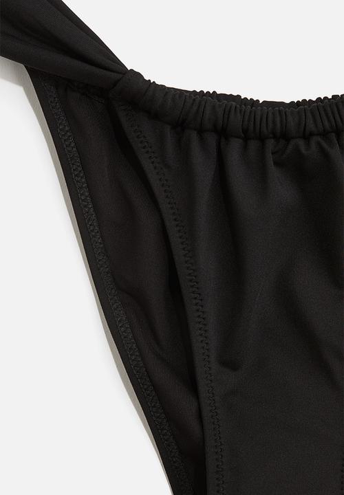 H&M - Cheeky tanga bikini bottoms - black
