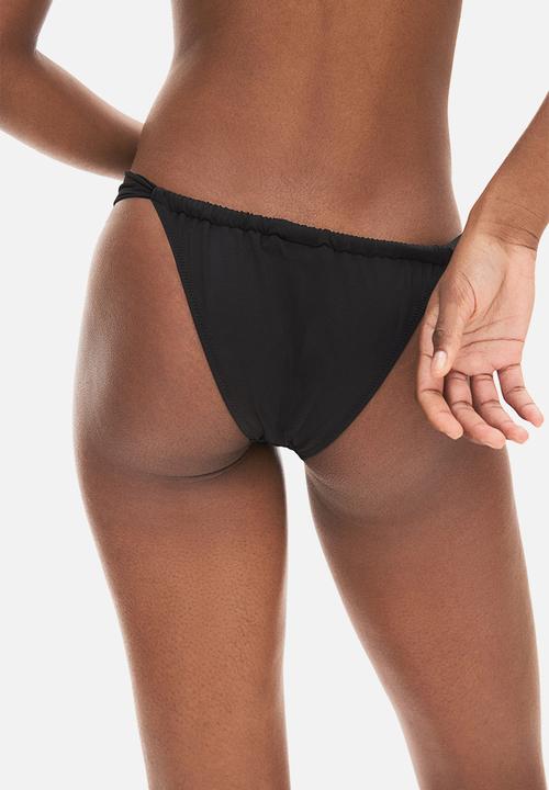 H&M - Cheeky tanga bikini bottoms - black