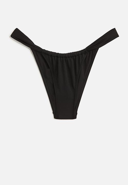 H&M - Cheeky tanga bikini bottoms - black