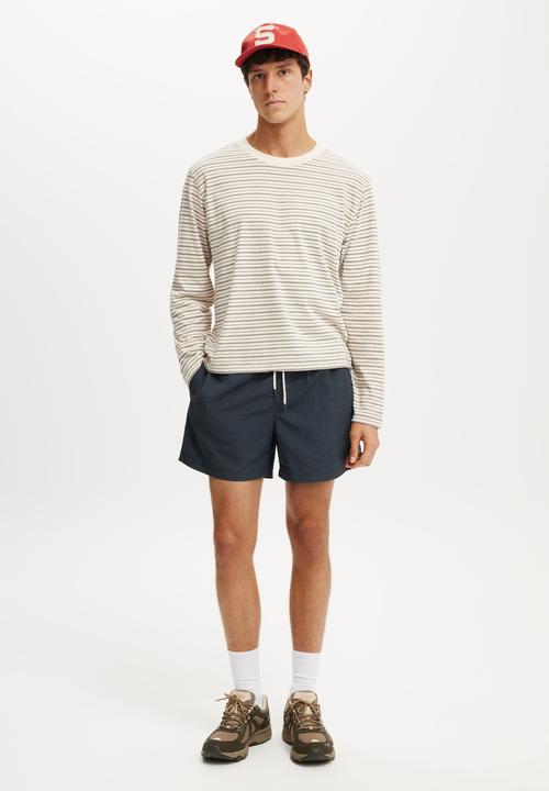 Cotton On - Everyday Short Short - Black Piping