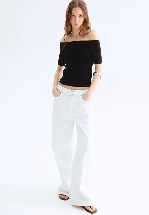 H&M - Off-the-shoulder top - black