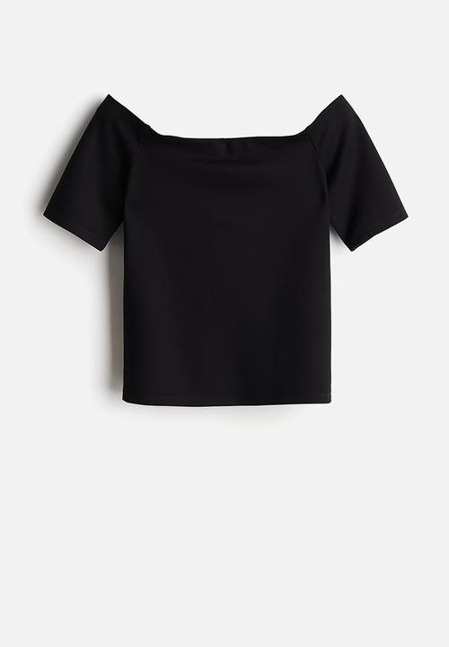H&M - Off-the-shoulder top - black