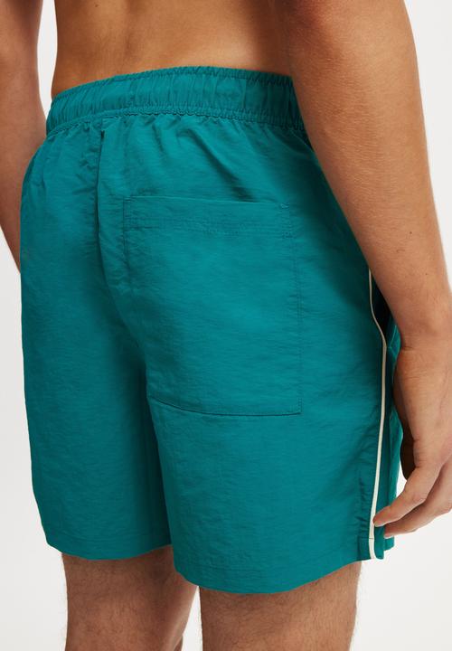 Cotton On - Everyday Short Short - Teal Piping