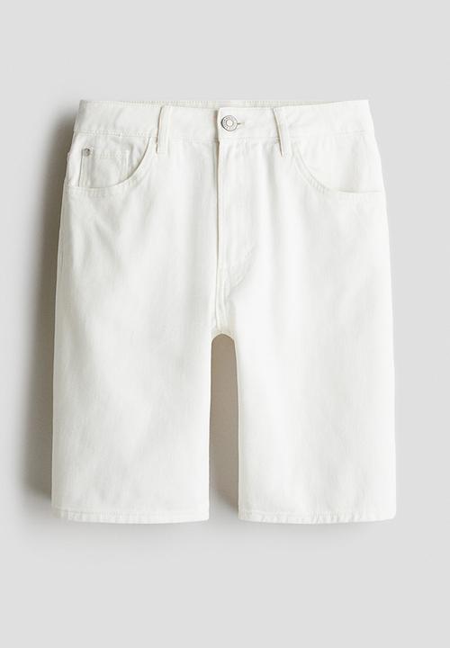 H&M - Loose-fit denim shorts - white