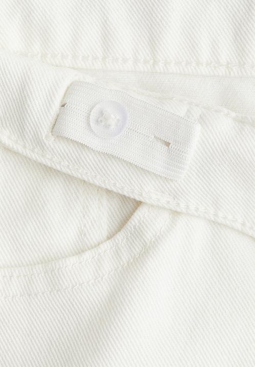 H&M - Loose-fit denim shorts - white