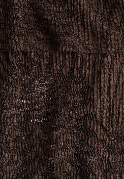 H&M - Off-the-shoulder lace top - brown