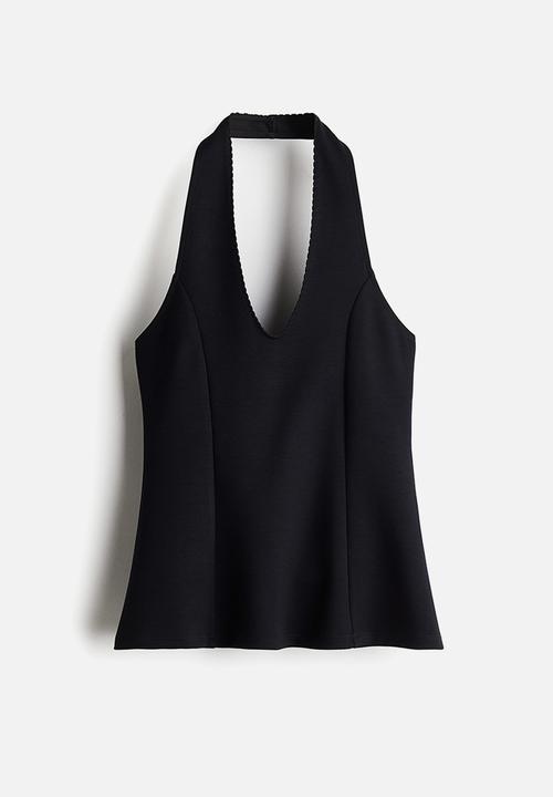 H&M - Halterneck top - black