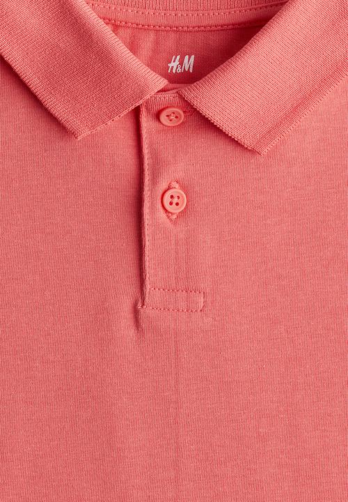 H&M - Cotton polo shirt - dusty red