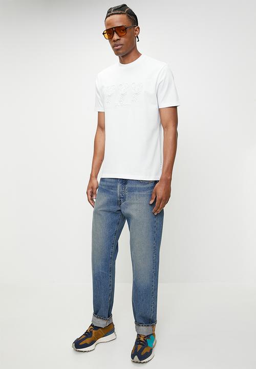 Ben Sherman - Trio Bears Embossed Tee Shirt - White