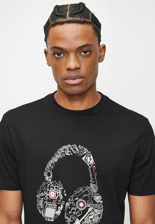 Ben Sherman - Typography Headphones - Black