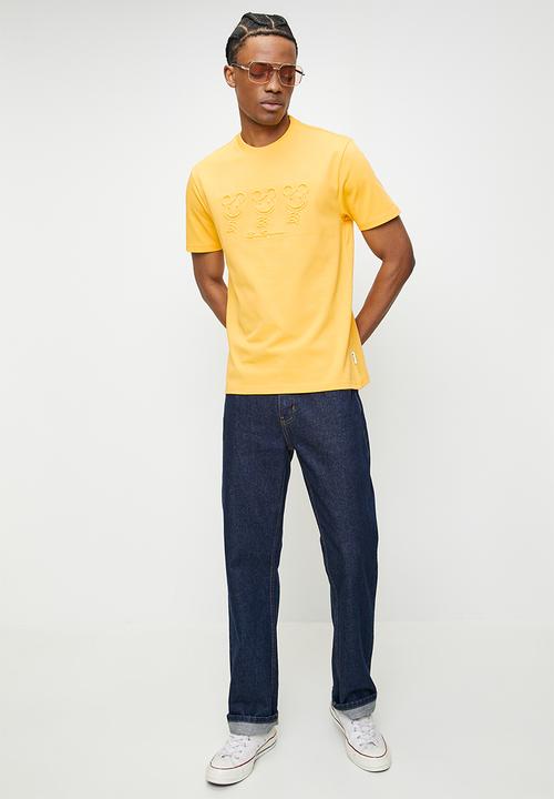Ben Sherman - Trio Bears Embossed Tee Shirt - Banana