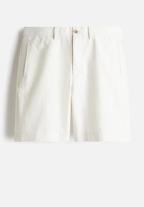 H&M - Regular fit lyocell-blend chino shorts - white