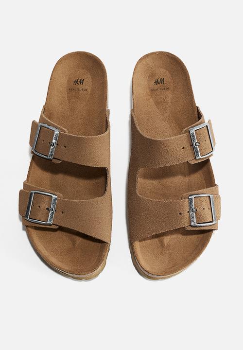 H&M - Leather sandals - beige