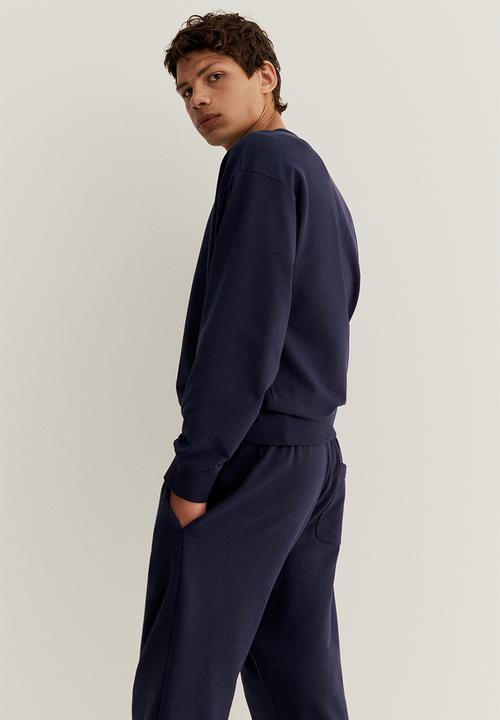 H&M - Long-sleeved pyjama top - navy blue 