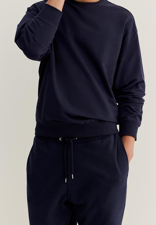 H&M - Long-sleeved pyjama top - navy blue 