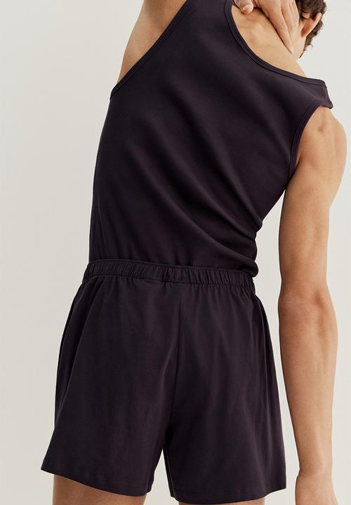 H&M - Cotton pyjama vest top and shorts - blue
