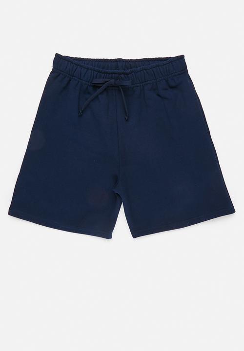 Pop Candy - 2 pack drawstring sweatshorts - navy/light grey