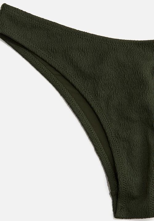 H&M - Brazilian bikini bottoms - dark green