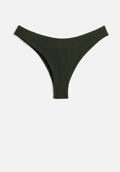 H&M - Brazilian bikini bottoms - dark green