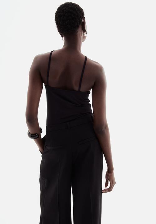 H&M - Crêpe thong body - black