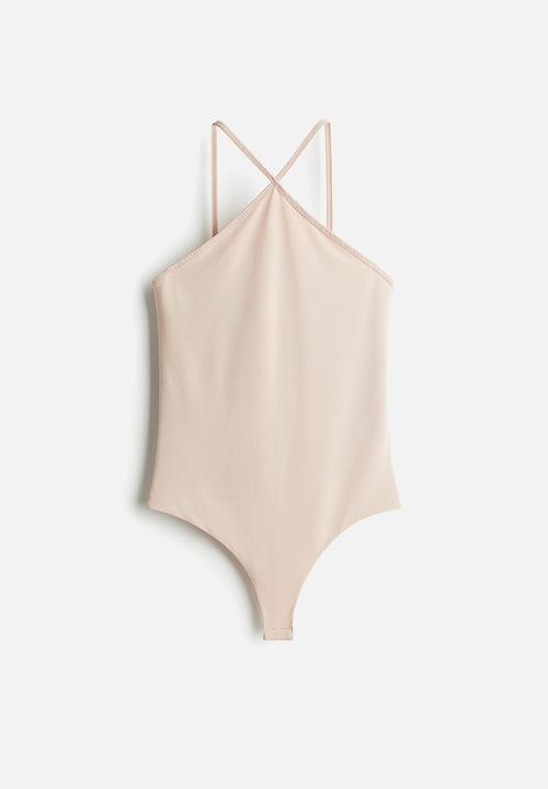 H&M - Crêpe thong body -  powder pink 