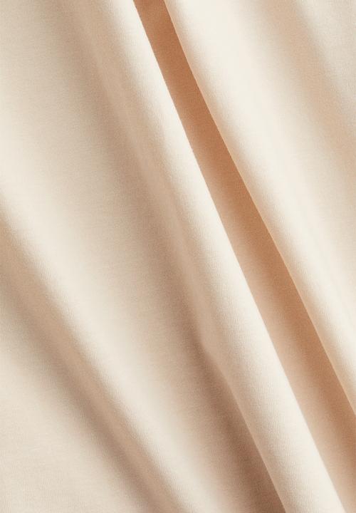 H&M - Loose-fit cotton top - light apricot