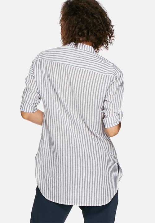dailyfriday - Soft shirt with tab sleeve