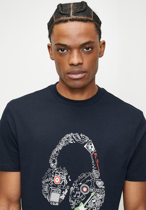 Ben Sherman - Typography Headphones - Navy