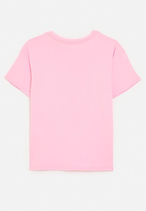 Pop Candy - Literally just a girl slogan tee - pink