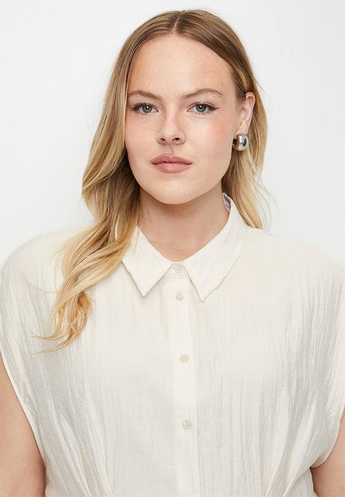 MANGO - Plus Shirt Pin - Light Beige