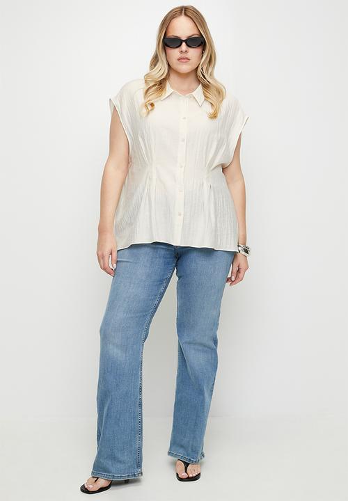 MANGO - Plus Shirt Pin - Light Beige