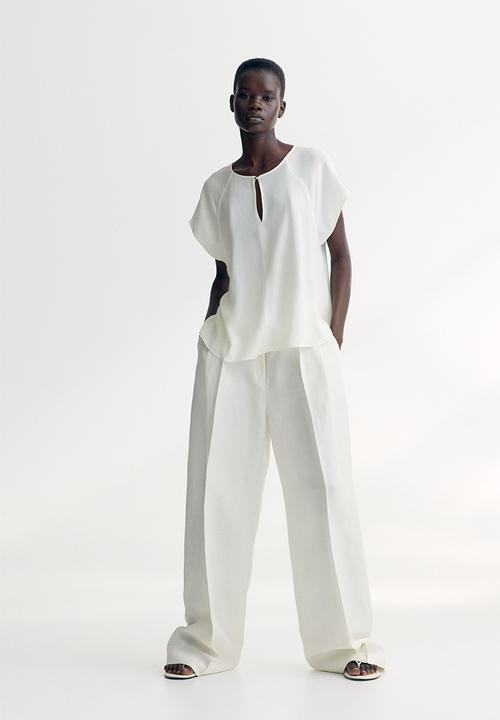 H&M - Crêpe blouse - white