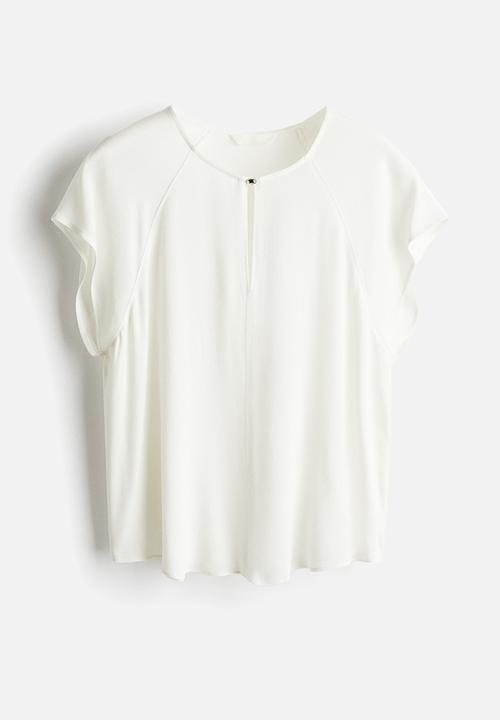 H&M - Crêpe blouse - white