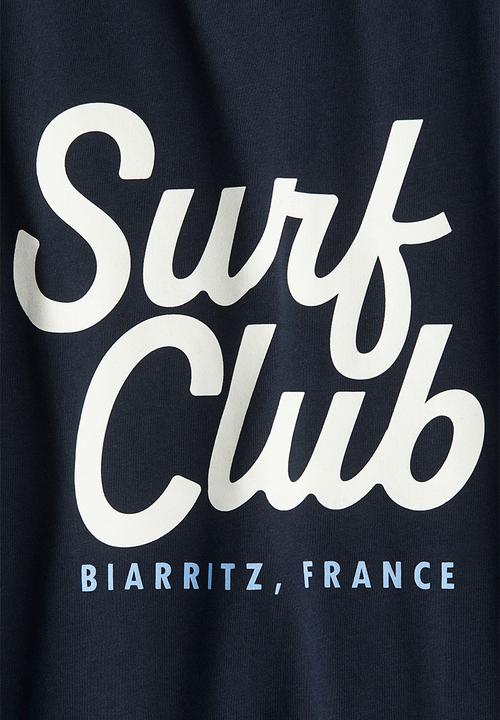 H&M - Oversized T-shirt - navy blue/surf club