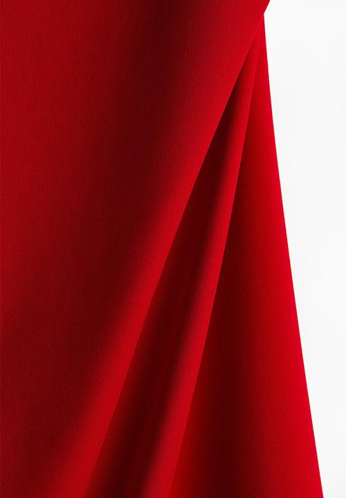H&M - Draped slip dress - red